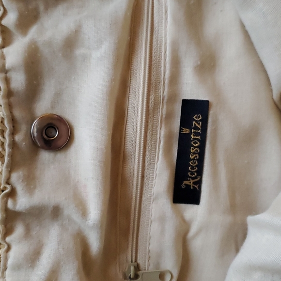 Vintage Seagrass Crochet Flowers Shoulder Bag - Picture 8 of 10